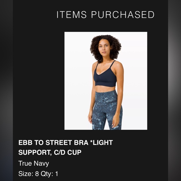 Lululemon Ebb to Street bra - Picture 1 of 3